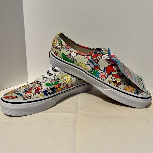 Vans Authentic Era Spongebob All Characters Canvas Customs Sneakers W 7.5 M 6 - Picture 3 of 10